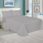 Polycotton Plain GreyFlat Sheets