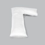 White L Shaped Pillow & Pillowcase / Cover