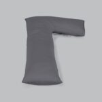 Silver Grey L Shaped Pillow & Pillowcase / Cover