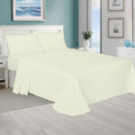 Polycotton Plain Cream Flat Sheets