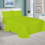 Polycotton Plain Lime Green Sheets