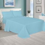 Plain Lilac Flat Sheets - Polycotton