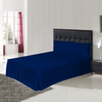 Plain Navy Blue Deep Base Valance Sheets - Polycotton