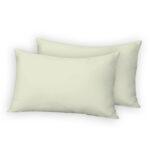 Plain Cream 2x Pillowcases – Polycotton