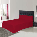 Plain Red Deep Base Valance Sheets – Polycotton