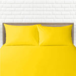 Mustard Fitted Bed Sheets & Pillowcase – Polycotton