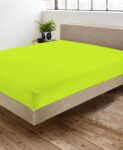 lime-green fitted sheet