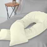 Cream U Shaped Pregnancy Pillowscase & Cover