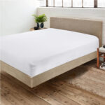 White Fitted Bed Sheets & Pillowcase - Polycotton