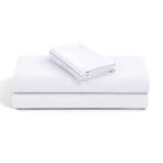 Plain White Duvet Cover with Pillowcase – Polycotton